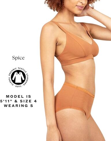 Subset Women's Organic Cotton Mid-Rise Brief, All Day Comfort, Natural Knickey Undies, Breathable Underwear for All in Saudi Arabia