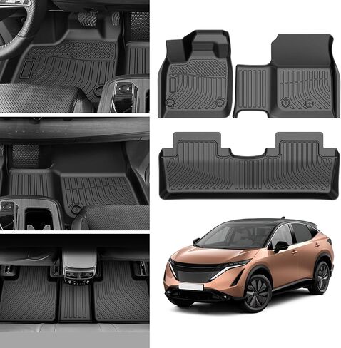 Cartist Floor Mats Compatible with 2021-2024 Chevrolet Chevy Tahoe & GMC Yukon All Weather Floor Liner 1st & 2nd Row Heavy Duty (NOT for Yukon XL) in Saudi Arabia