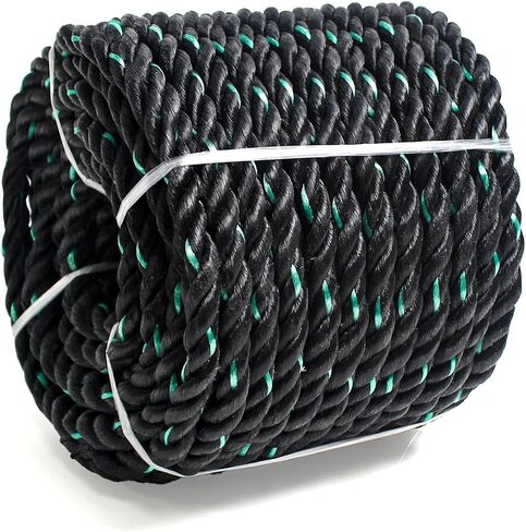 Polypropylene Rope 3/8 inch 100ft, All Purpose Yellow Rope, Floating Line, Camping, Flag Pole, Indoor & Outdoor, High Visibility, Lightweight in Saudi Arabia