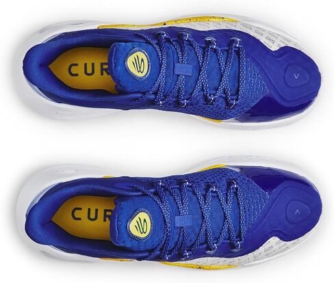 حذاء كرة السلة للرجال من Under ARMOR Curry Flow 11 Dub Nation (أبيض/أزرق ملكي)، 9.5 in Saudi Arabia