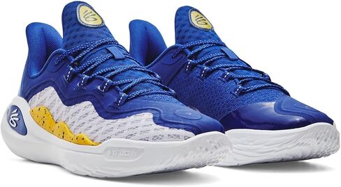 حذاء كرة السلة للرجال من Under ARMOR Curry Flow 11 Dub Nation (أبيض/أزرق ملكي)، 9.5 in Saudi Arabia