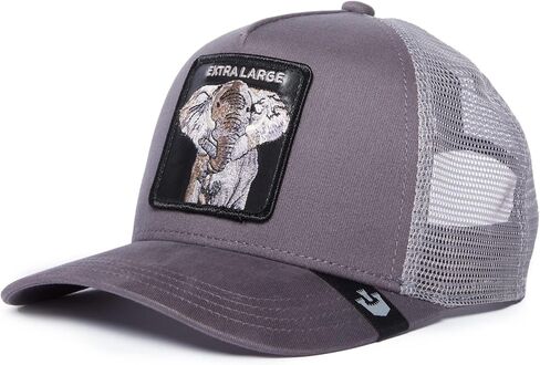 قبعة Goorin The Dead Skull Trucker للرجال والنساء، بني، مقاس واحد، للجنسين in Kuwait
