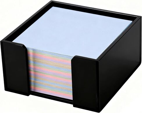 حامل ملاحظة لزجة أكريليك ، حامل 3 × 3 Crystal Clear Notepad مع قاعدة مضادة للانزلاق Post It It Note Note Dispenser لمكتب Office ، المنظم المنزلي in Kuwait