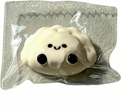 Taba Squishy Toys Squishies Squishies Silicone Squize Toy Toy ، فقط لتخفيف الإجهاد متعة/مجموعة/مجموعة ، غير صالحة للأكل (Dumpling Lucky (50g)) in Kuwait