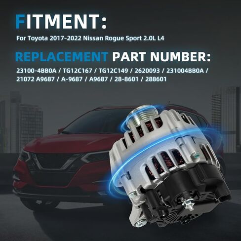 High Output Alternator 130A Compatible with 2011-2013 Honda Odyssey 2012-2015 Honda Pilot 2012-2014 Ridgeline 3.5L Replacement# 210-0766,CSJ24,31100RV0A01 in Saudi Arabia