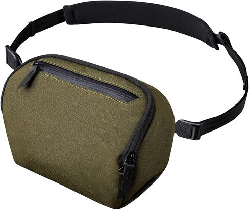 ALPAKA Vertex Pouch Mini 2L - EDC Sling Bag, Fits E-Readers and a Large Smart Phone or small Essentials, Mens Crossbody Travel Bag, Weatherproof Army Green Axoflux 300D Fabric in Kuwait