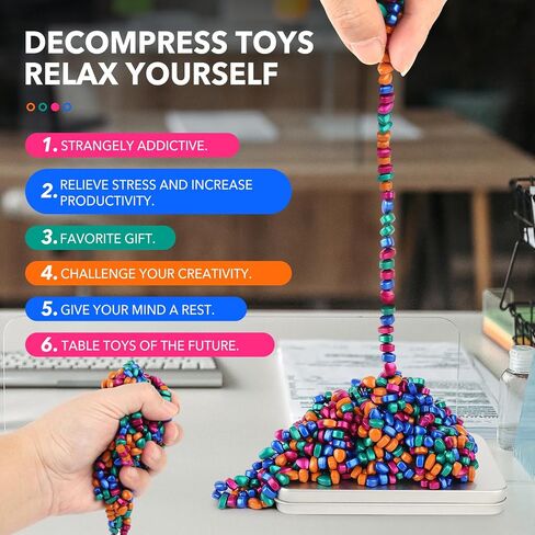 350pcs Ferrite Putty, Fidget Toys, Fidget Gifts Adults, Desk Fidgets Toys for Office Stress/Anxiety Relief ，Novelty Gifts for Teen and Adults (350PCS) in Saudi Arabia