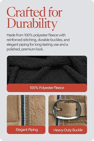 Horze Kiel Fleece Cooler - Tan - 78 In in Saudi Arabia