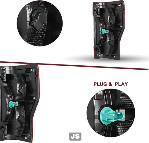 JSBOYAT Halogen Tail Light Assembly Replacement w/Blind Spot for 2017 to 2019 Ford F250 F350 Super Duty OE Rear Taillight Brake Tail Lamp (Right Passenger Side) in Kuwait