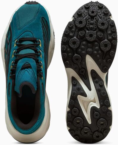 PUMA Mens Spirex Play Paris Lace Up Sneakers Shoes Casual - Green in Saudi Arabia