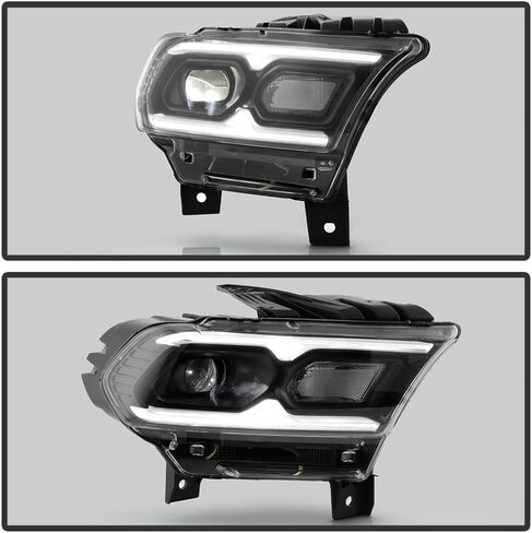 Keekpo - لعام 2021-2024 Dodge Durango Black Bezel W/Halogen Turn Signal LED LED Side Meadlamp President Side in Kuwait