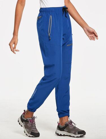 baleaf Travel Pants Women Hiking Long Tall Lightweight Quick Dry Water Resistant Cargo Pants 31'' Navy Blue Size M in Saudi Arabia