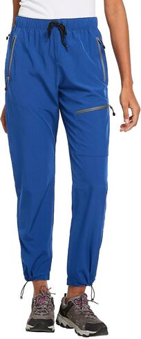baleaf Travel Pants Women Hiking Long Tall Lightweight Quick Dry Water Resistant Cargo Pants 31'' Navy Blue Size M in Saudi Arabia