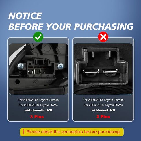 AC Blower Motor for Toyota Prius Corolla 2009 2010 2011 2012 2013 2014 2015 2016 2017 HVAC Heater Blower Motor with Fan Replaces OE 700249 8710302260, 87103-OR020, 87103-02210, 87103-02190 in Kuwait