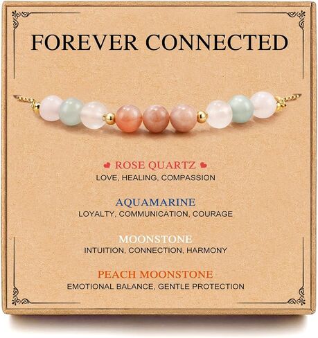 Healthy Pregnancy Gifts, Reproductive Health New Mom Gifts, Moonstone Bracelet for First Time Mom, Mothers Day Christmas Jewelry for Pregnant Women, Daughter, Niece, Sister, Friend, Wife in Kuwait