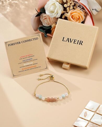 Healthy Pregnancy Gifts, Reproductive Health New Mom Gifts, Moonstone Bracelet for First Time Mom, Mothers Day Christmas Jewelry for Pregnant Women, Daughter, Niece, Sister, Friend, Wife in Kuwait