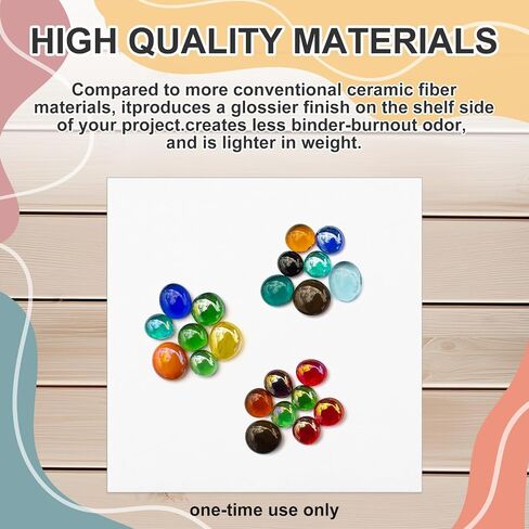 Tujoe 5 Sheets 20''x20 '' Thinfire kiln paper paper thice fire kiln paper for glass fusing for surface surface closp supplies diy crafts in Kuwait