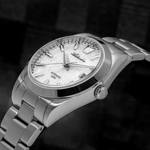 AddiesDive Mens Automatic Watch NH35A الحركة اليابانية الياقوت الكريستال 100 م مقاوم للماء 39 ملم لحاء الملمس الأخضر in Saudi Arabia