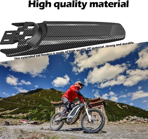 Extended Rear Fenders Longer Tail Guard for Surron Light Bee X/S and Segway X160/X260 (Matte Black) in Saudi Arabia
