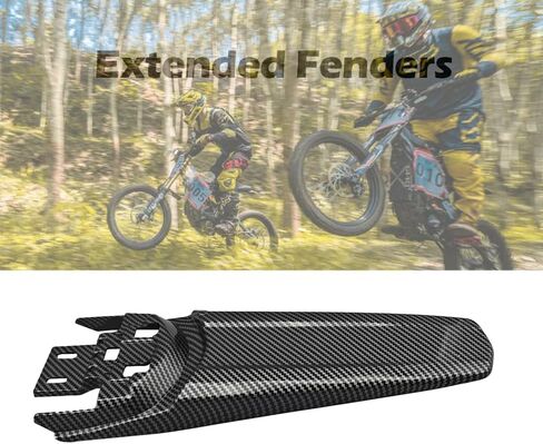 Extended Rear Fenders Longer Tail Guard for Surron Light Bee X/S and Segway X160/X260 (Matte Black) in Saudi Arabia