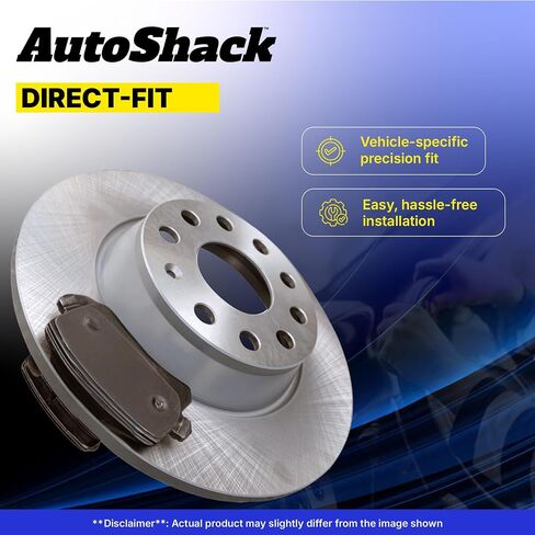 Autoshack Front Brake Kit استبدال Lincoln Mark LT 2004-2008 Ford F-150 حفر ومقاطع فرامل القرص المغطاة بالزنك المغطى بالزنك دوارات الفرامل السيراميك 12.98 "329.8 مم BRKPKG056346 in Kuwait