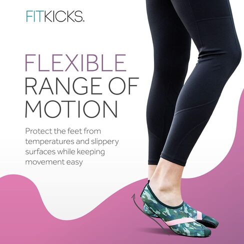 FITKICKS الأصلي للسيدات النشط النشط النشط أحذية الحد الأدنى حافي القدمين أحذية المياه الرياضية - السم ، صغيرة in Kuwait