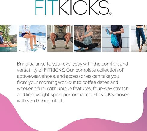 FITKICKS الأصلي للسيدات النشط النشط النشط أحذية الحد الأدنى حافي القدمين أحذية المياه الرياضية - السم ، صغيرة in Kuwait