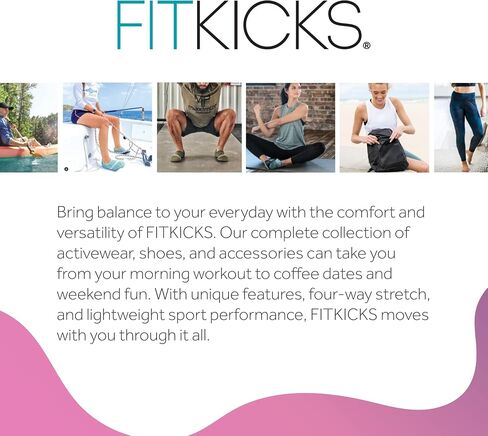 FITKICKS الأصلي للسيدات النشط النشط النشط أحذية الحد الأدنى حافي القدمين أحذية المياه الرياضية - السم ، صغيرة in Kuwait