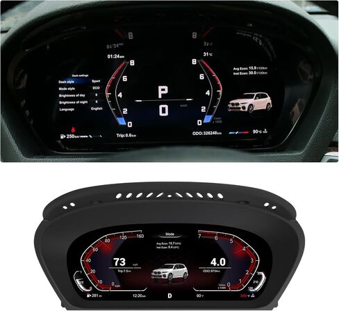Digital Instrument Cluster Display for BMW 5 6 7 Series(GT,F07,F10,F11,F18,F06,F12,F13,F01,F02,F03)Speedometer Upgrade,12.3"HD screen1920*720,2S Fast Boot,Plug&Play,Non-Destructive Install,OTA Upgrade in Saudi Arabia