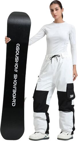 GSOU SNOW Womens Ski Pants Mens Snowboard Pants Waterproof Snow Pants for Winter Outdoor Sport Warm in Saudi Arabia