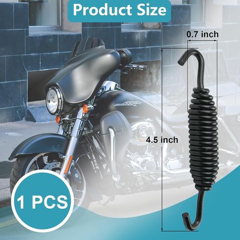 2 Pack Kickstand Spring ، OEM 49725-07 استبدال الدراجات النارية ، ربيع نارية للدراجة النارية لتجول هارلي 2007-2024 و Softail Models 2007-2018 ، متوافق مع Road Glide و Street Glide و Electra Glide in Kuwait