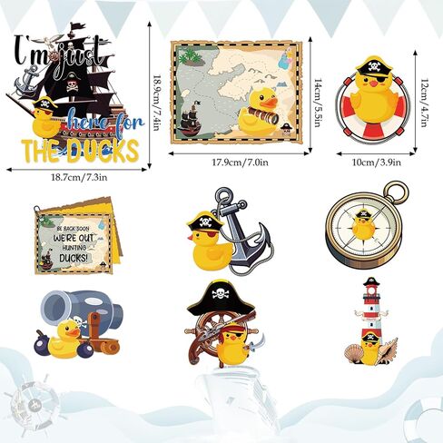 Funny Cruise Door Magnet - 7 Pcs Large Ship Cabin Decorations Magnetic Cute Sign Sea Navigation Anchor Stateroom Stickers Decals with Pens for Whiteboard Carnival Party Decor Car Accessories in Kuwait