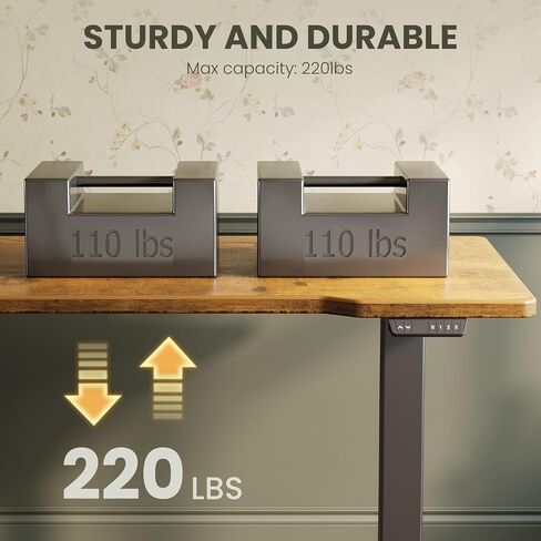 Casaottima Electric Standing Desk Frame ، ارتفاع محرك واحد أرجل طاولة قابلة للتعديل مع الإعدادات المسبقة للذاكرة للمكتب المنزلي ، وقفا على الساقين المكتبية لسطح المكتب من 40 إلى 63 بوصة ، إطار أسود فقط in Kuwait