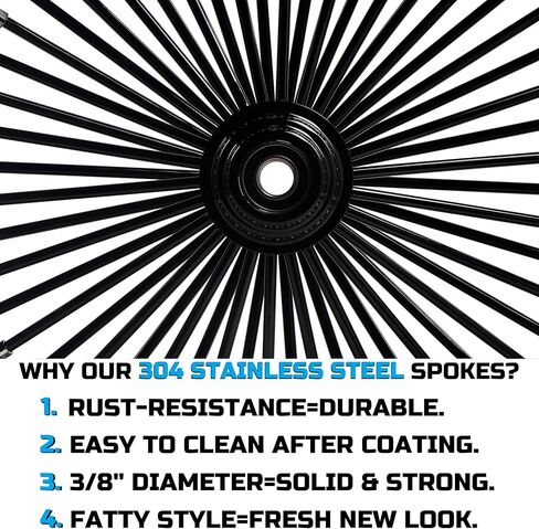 21 * 3.5'' Front Wheel for 00-06 Softail Harley 21 Wheel Updating, Fat Spoke Laced 21x3.5 Fat Spoke Wheel for Harley Softail Front Wheel-2135FS-1SM-CCC in Kuwait