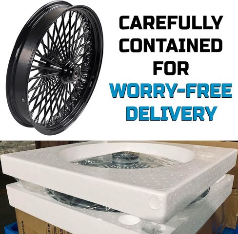 21 * 3.5'' Front Wheel for 00-06 Softail Harley 21 Wheel Updating, Fat Spoke Laced 21x3.5 Fat Spoke Wheel for Harley Softail Front Wheel-2135FS-1SM-CCC in Kuwait