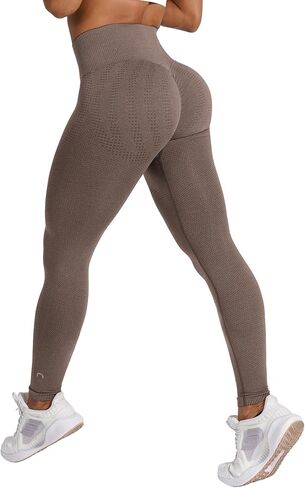 Women's Workout Leggings High Waisted Tummy Control Scrunch Butt Lifting No Front Seam Gym Leggings in Saudi Arabia