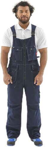 Men's Work Overalls UnionSpace – Durable Heavy Duty Bib Overalls with Reinforced Knees and Multi-Pocket Design in Saudi Arabia