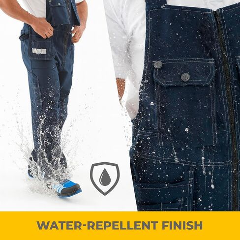 Men's Work Overalls UnionSpace – Durable Heavy Duty Bib Overalls with Reinforced Knees and Multi-Pocket Design in Saudi Arabia