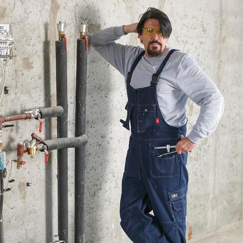 Men's Work Overalls UnionSpace – Durable Heavy Duty Bib Overalls with Reinforced Knees and Multi-Pocket Design in Saudi Arabia