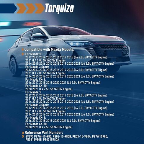 مجموعة توتر حزام القيادة متوافقة مع Mazda 3 2012-2021 Mazda 6 2014-2021 CX-5 2014-2021 CX-3 2016-2021 CX-9 2016-2021 MX-5 MIATA CX-30 2020-2021 OE 39390 in Kuwait