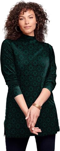 ROAMAN's Women's Plus Size Ultimate Mockneck Tunic in Saudi Arabia