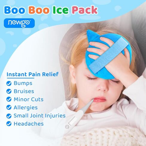Newgo Kids Ice Pack for Boo Boos أو FSA أو HSA Toddler Ice Pack for Kids Kids ، وتخفيف الآلام ، والكدمات ، والتورم ، وأسنان الحكمة - 3 عبوات in Saudi Arabia