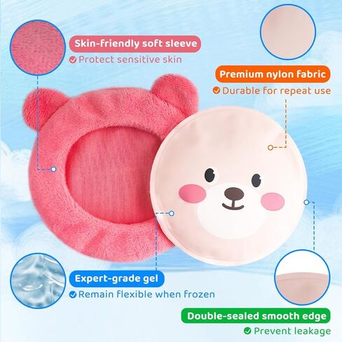 Newgo Kids Ice Pack for Boo Boos أو FSA أو HSA Toddler Ice Pack for Kids Kids ، وتخفيف الآلام ، والكدمات ، والتورم ، وأسنان الحكمة - 3 عبوات in Saudi Arabia