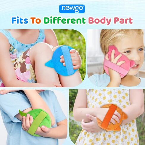 Newgo Kids Ice Pack for Boo Boos أو FSA أو HSA Toddler Ice Pack for Kids Kids ، وتخفيف الآلام ، والكدمات ، والتورم ، وأسنان الحكمة - 3 عبوات in Saudi Arabia