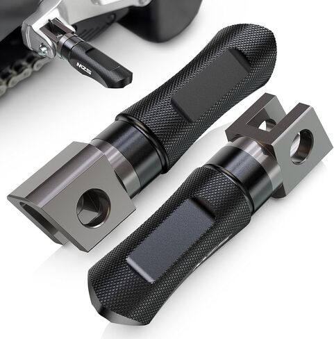 MZS Motorcycle Front Foot Pegs, Adjustable Sport Footpegs Rider Foot Pedal Rest Black CNC Compatible with ER6F EX650 06-08 / Z750 Z750R 04-11 / Z800 15-16 / Z1000 03-09 / Z1000SX 11-20 / ZX6R 05-06 in Saudi Arabia