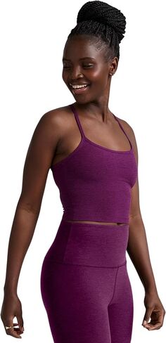 Beyond Yoga Spacedye Slim Racerback Cropped Tank Aubergine/Beet MD in Saudi Arabia