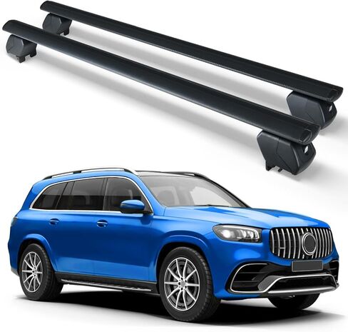 Heavy Duty 300 LBS Roof Rack Cross Bars Compatible with 2015-2025 Mercedes Benz GLE with Side Rails, Lockable & Adjustable Rooftop Top Luggage Crossbars Cargo Carrier SUV in Kuwait