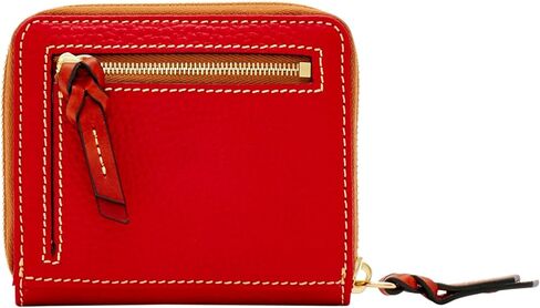 Dooney & Bourke Wallet, Pebble Grain Small Zip Around Wallet - Blue in Kuwait