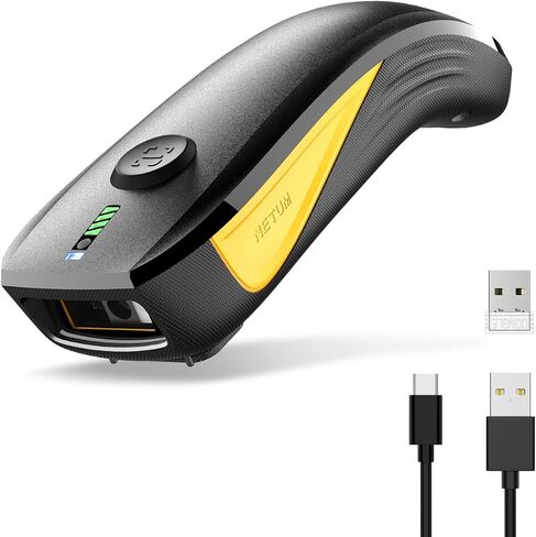 NETUM CS7501 QR Code Scanner – Upgraded Bluetooth Barcode Scanner, Mini Portable 1D & 2D Barcode Reader for Inventory Management, Cordless Image Scanner for Tablets, Android, iOS, PC, and POS Systems in Saudi Arabia