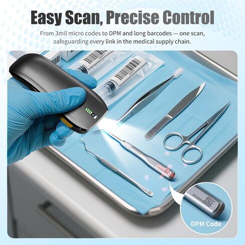 NETUM CS7501 QR Code Scanner – Upgraded Bluetooth Barcode Scanner, Mini Portable 1D & 2D Barcode Reader for Inventory Management, Cordless Image Scanner for Tablets, Android, iOS, PC, and POS Systems in Saudi Arabia